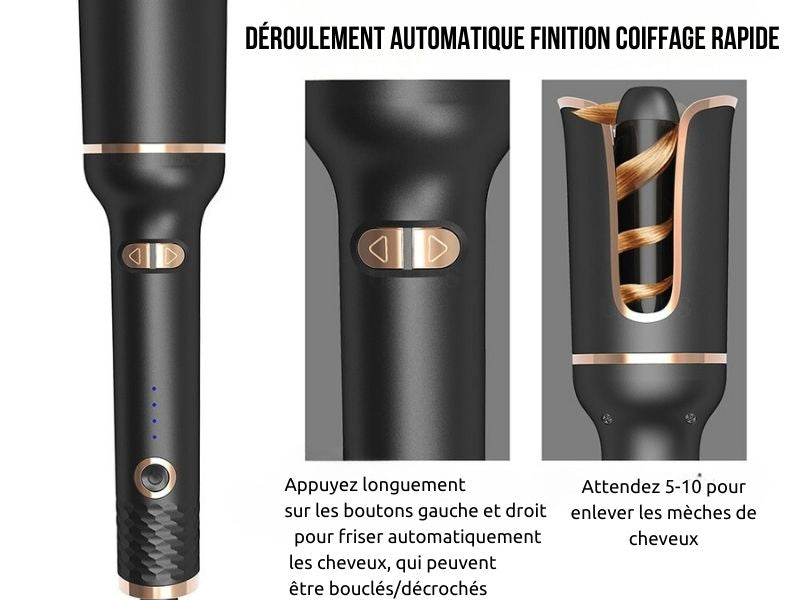 Spin-n-Curl - Ferro de ondulação com rotação automática (CJ) 